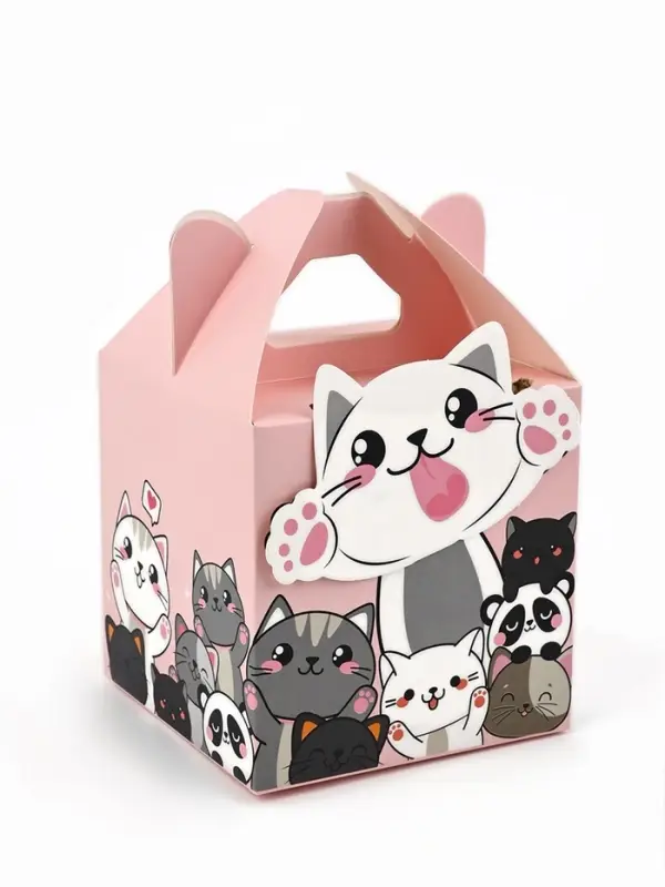 Подарочная коробка, упаковка &laquo;Котята&raquo; 10&times;10&times;10 см