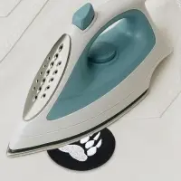 Термоаппликация &laquo;Лапа&raquo;, d=8 см, чёрная, белая