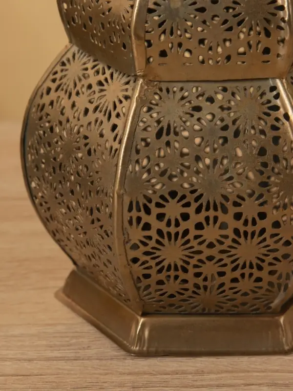 Подсвечник фонарь "Алладин" железо 10х10х16 см