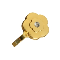 Крючок однорожковый для штор CAPPIO KC117, цвет золото, 2 шт