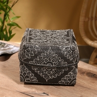 Корзинка плетеная "Бонтанг" бамбук 24х24х15 см, тёмная