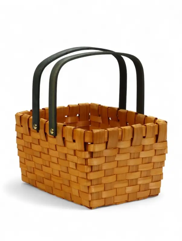 Корзина плетеная  28х23х16 см ручка h=15 см коричневый