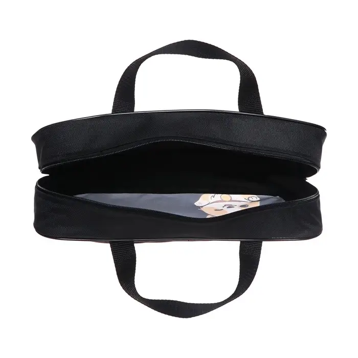 Папка с ручками текстиль А4 70мм 350*270 Calligrata "Корги" (комплектующие)