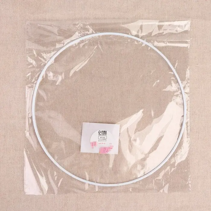 Основа для макраме &laquo;Круг&raquo;, металлическая, d=20/20.6 см, белая