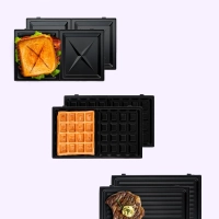 Электрогриль КТ-1632 двусторонний гриль электрический 1000Вт