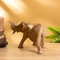 Сувенир "Слон" дерево Суар, 24х11х16 см, цв. бежевый