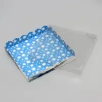 Коробка для печенья, кондитерская новогодняя упаковка, &laquo;Снеговик&raquo;, 21&times;21&times;3 см