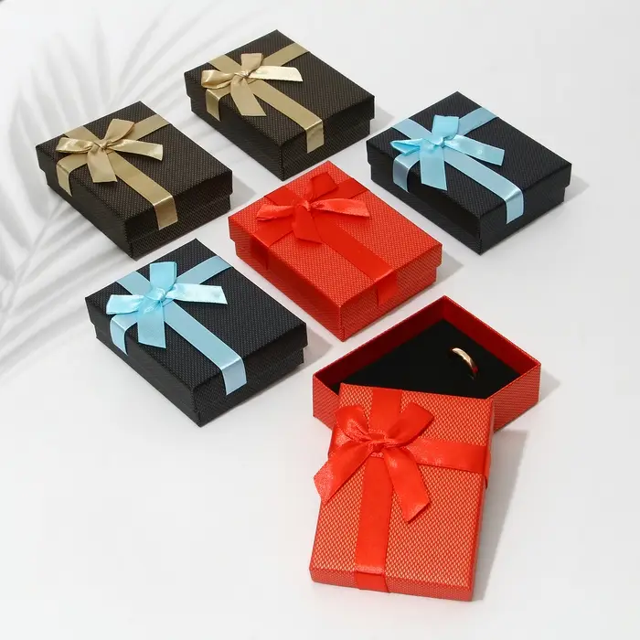 Коробочка подарочная под набор &laquo;Классик&raquo;, 7&times;9 (размер полезной части 6.4&times;8.5 см), МИКС, вставка чёрная