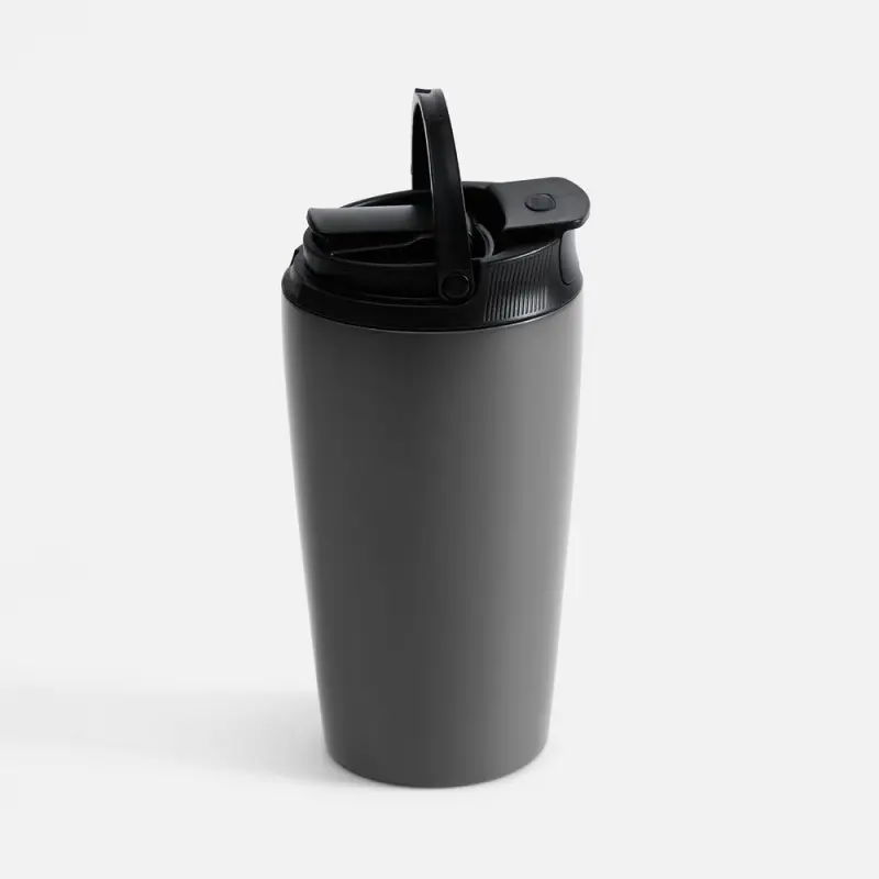 Термостакан с двумя поильниками Duetta, серый