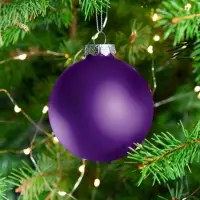 Елочный шар Finery Matt, 8 см, матовый фиолетовый