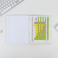 Тетрадь предметная 48 листов, А5, МРАМОР, со справ. мат. &laquo;1 сентября: Химия&raquo;, обложка мелованный картон 230 гр внутренний блок в клетку белизна 96%