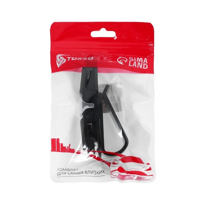 Держатель очков TORSO, зажим, хром