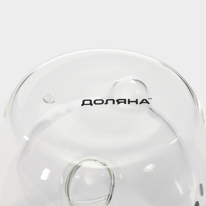 Стакан стеклянный с двойными стенками Доляна &laquo;Медведь&raquo;, 200 мл, 9&times;9 см