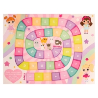 Настольная игра &laquo;Веселые ходилки&raquo; 4 в 1, для девочек