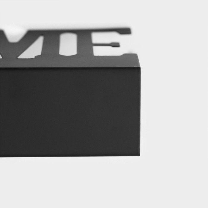 Салфетница Доляна Home, 15&times;4&times;10 см, цвет чёрный