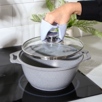 Прихватка для горячего &laquo;Ребрис&raquo;, силикон, 11&times;8&times;7 см, цвет МИКС