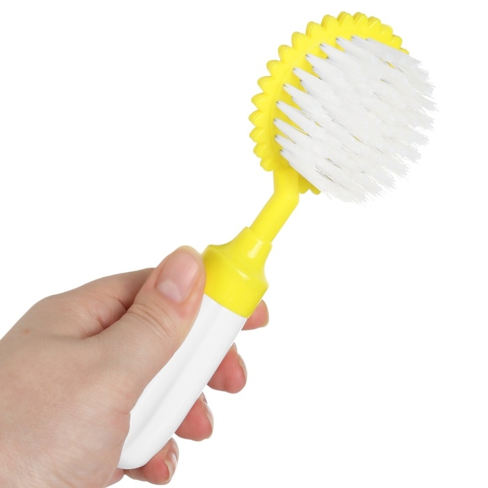 Набор расчёсок с погремушкой &laquo;Львёнок&raquo;, 2 предмета: расчёска с зубчиками + щётка