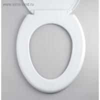 Сиденье для унитаза с крышкой Росспласт &laquo;Декор. Сакура&raquo;, 46&times;36 см, цвет белый