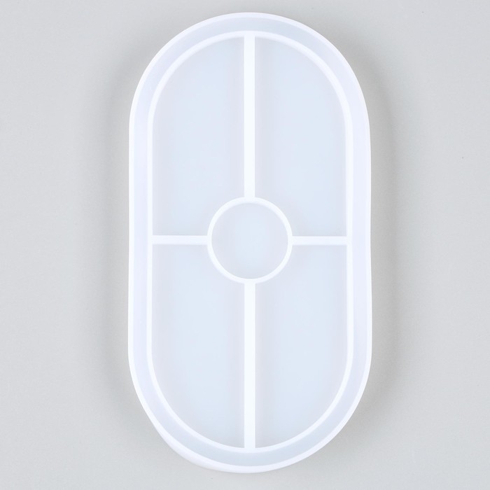 Форма силиконовая универсальная &laquo;Овал&raquo;, размер изделия 9,2 &times; 17,6 &times; 1,4 см