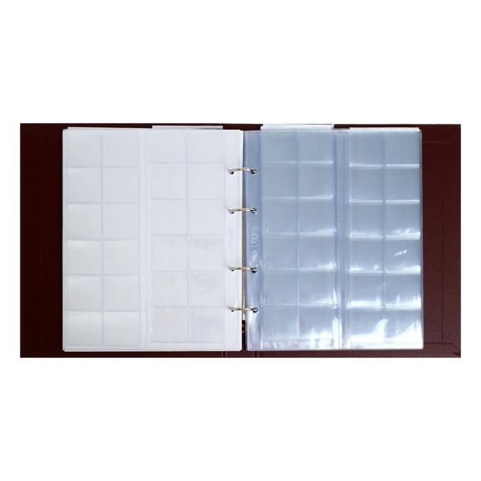 Альбом для монет "Стандарт. Юбилейные 10-ти рублевые монеты России", 230 х 270 мм, Optima, коричневый