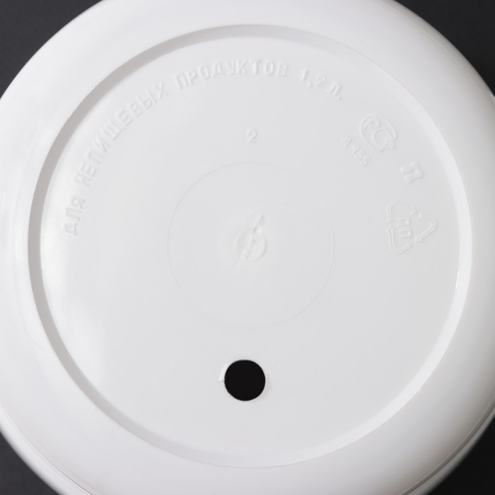 Горшок с поддоном &laquo;Классик&raquo;, 1,2 л, цвет белый