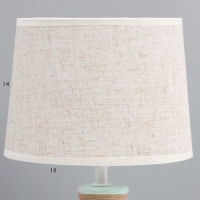 Настольная лампа "Медея" Е14 40Вт светло-зеленый 20х20х33 см RISALUX