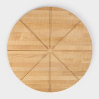 Доска для пиццы с потайными ручками Adelica &laquo;Итальяно&raquo;, d=40 см, берёза