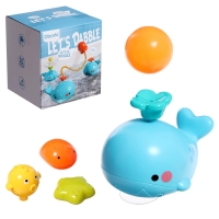 Фонтанчик для ванны &laquo;Китенок&raquo;, 4 насадки, 1 шарик, работает от батареек