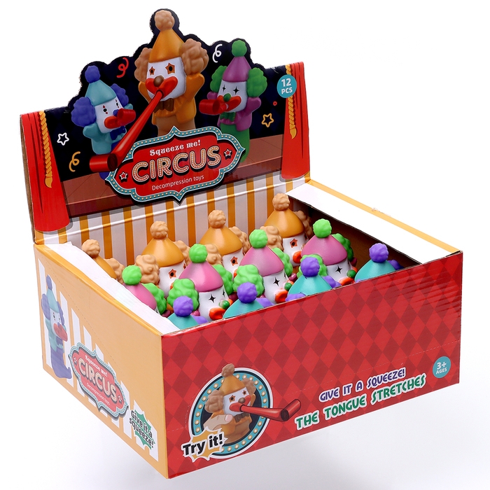 Мялка &laquo;Клоун&raquo; с язычком, виды МИКС