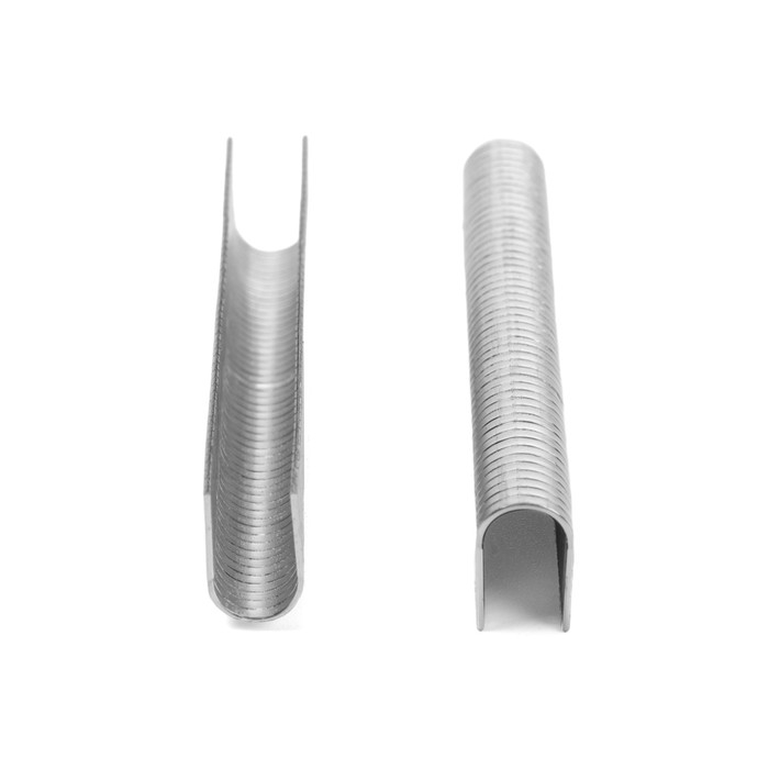 Скобы для мебельного степлера ТУНДРА, закалённые, полукруглые, тип 36, 12 мм, 1000 шт