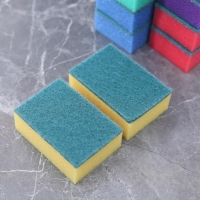 Набор губок для посуды с чистящим слоем Доляна &laquo;Макси&raquo;, 9&times;6&times;3,5 см, 10 шт