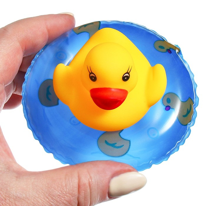 Игрушка для ванны &laquo;Водная горка&raquo;, 5 деталей, 4 игрушки, на присосках, Крошка Я