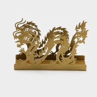 Салфетница Magistro &laquo;Дракон&raquo;, 14&times;4&times;9 см, цвет золотой