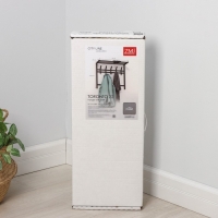 Вешалка с полкой 2-х ярусная &laquo;Торонто 22&raquo;, 67&times;27&times;58,5 см, цвет графит