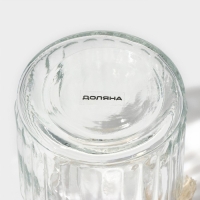 Банка стеклянная для хранения сыпучих продуктов Доляна &laquo;Ёжик в золотом&raquo;, 230 мл, 7,8&times;15 см, с керамической крышкой