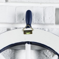 Декор интерьерный &laquo;Штурвал&raquo; на стену, бело-синий, 45 х 45 х 3 см