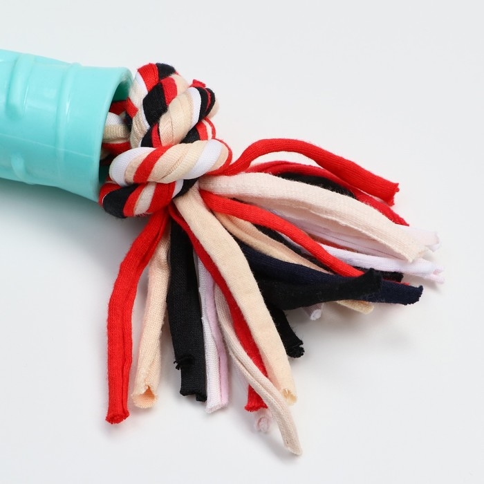 Игрушка-трубка с резьбой на канате "Фонтан", трубка 7,5 см, микс цветов