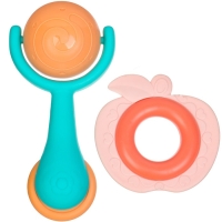 Набор погремушек с прорезывателем &laquo;Овощной микс&raquo;, 2 шт