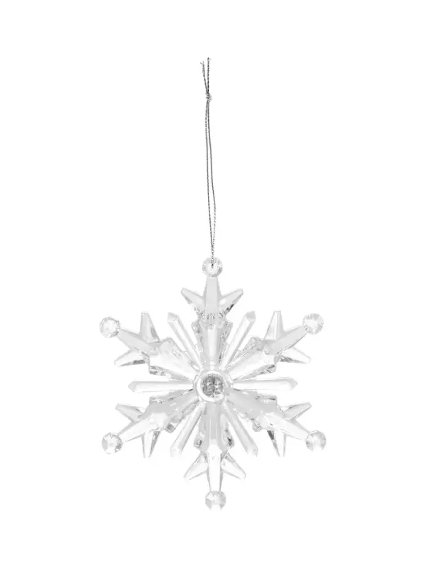 Подвеска светодиодная &laquo;Ледяная снежинка&raquo; 11 см, 1 LED, от батареек LR41&times;3, свечение RGB