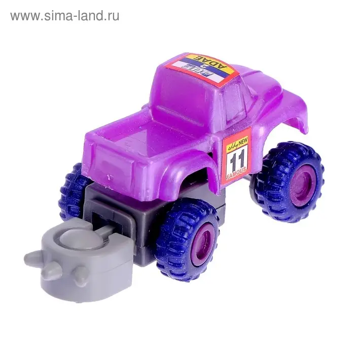 Конструктор &laquo;Джип&raquo; с запуском, 12 деталей, МИКС