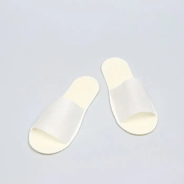 Одноразовые тапочки, Стандарт, бело-бежевые, 42р.