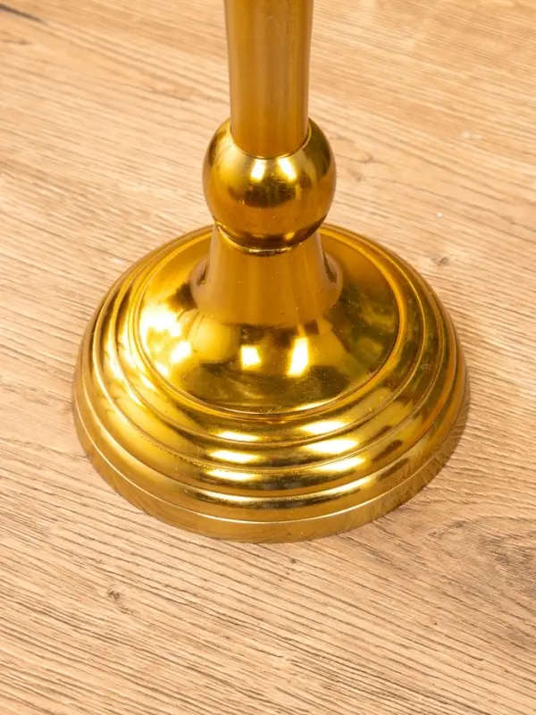 Подсвечник "Силуэт" 13х13х52 см, алюминий, цв. Золото