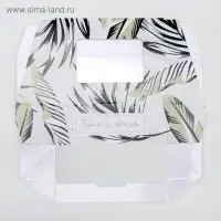 Кондитерская упаковка, коробка с ламинацией &laquo;Тропики&raquo;, 10 х 8 х 3.5 см