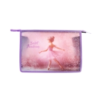 Папка для тетрадей А4, 330x230x100 мм, deVENTE "Ballet Academy", молния сверху, пластиковая, для девочки