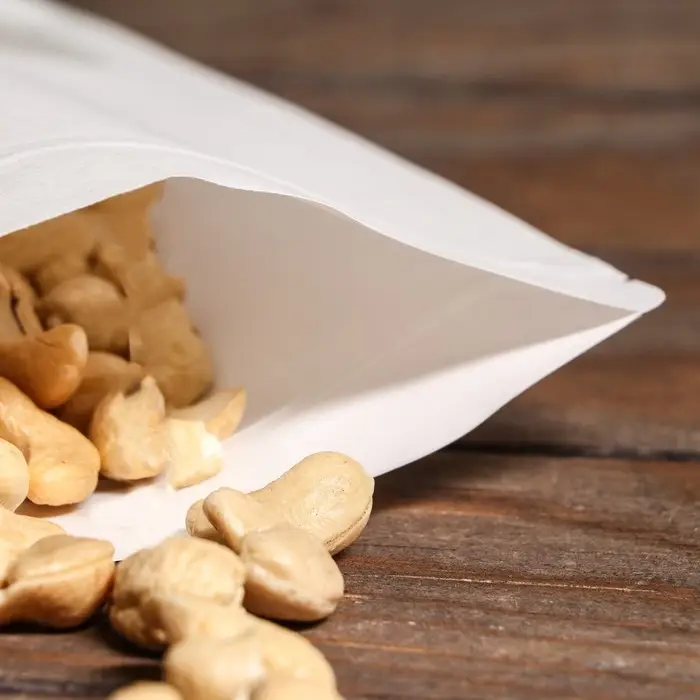 Пакет Zip-lock Крафт, белый, с прямоугольным окном 20&times;30 см