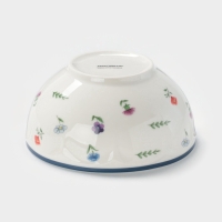 Салатник Доляна &laquo;Романс&raquo;, d=14.1 см, костяной фарфор, белый