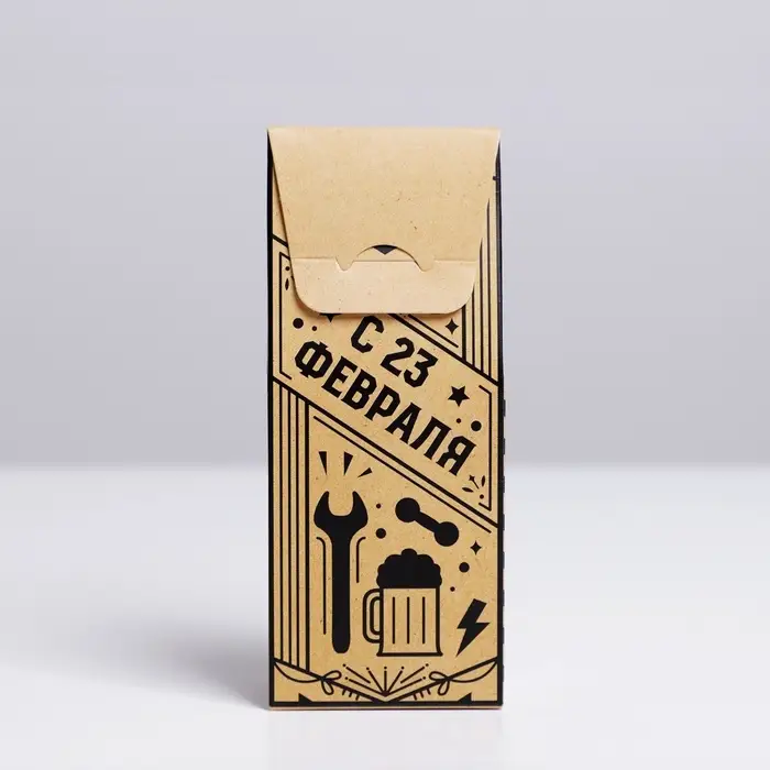 Коробка складная &laquo;С 23 февраля&raquo;, 14 х 5.5 х 3.5 см