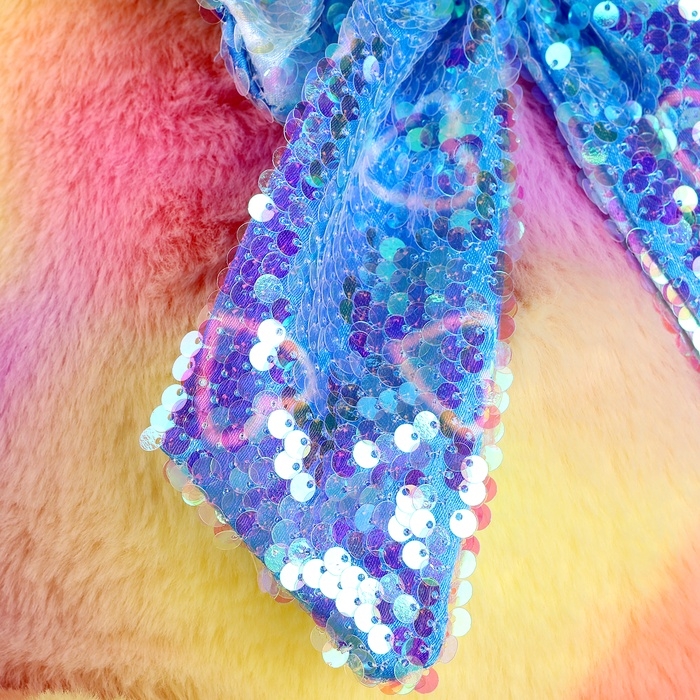 Мягкая игрушка &laquo;Мишка&raquo;, с паетками, 80 см, цвет жёлтый