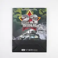 Пакет подарочный ламинированный, упаковка, &laquo;Танки&raquo;, L 31 х 40 х 11.5 см