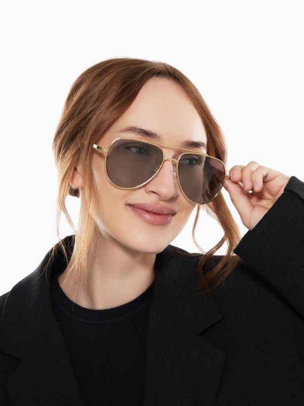 Очки солнцезащитные фотохромные, uv 400, дужка 14.3 см, ширина 13.7 см, линза 5.3 х 5.7 см    107979